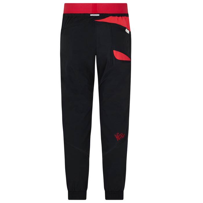 Pants La Sportiva Mantra Pant W Black/Hibiscus L