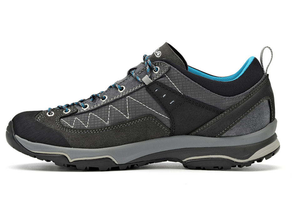 Trekking shoes Asolo Pipe GV graphite cyan blue women Fanoutdoor