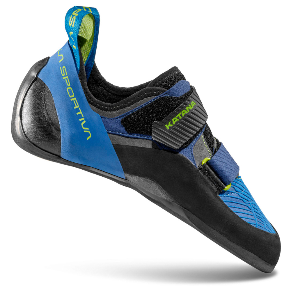 Climbing shoes La Sportiva Katana 40J Electric Blue Lime Punch Fanoutdoor Lezec shop.cz