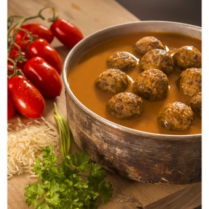 Dehydrated food Adventure Menu Meat balls with basmati and tomato sauce Image 1